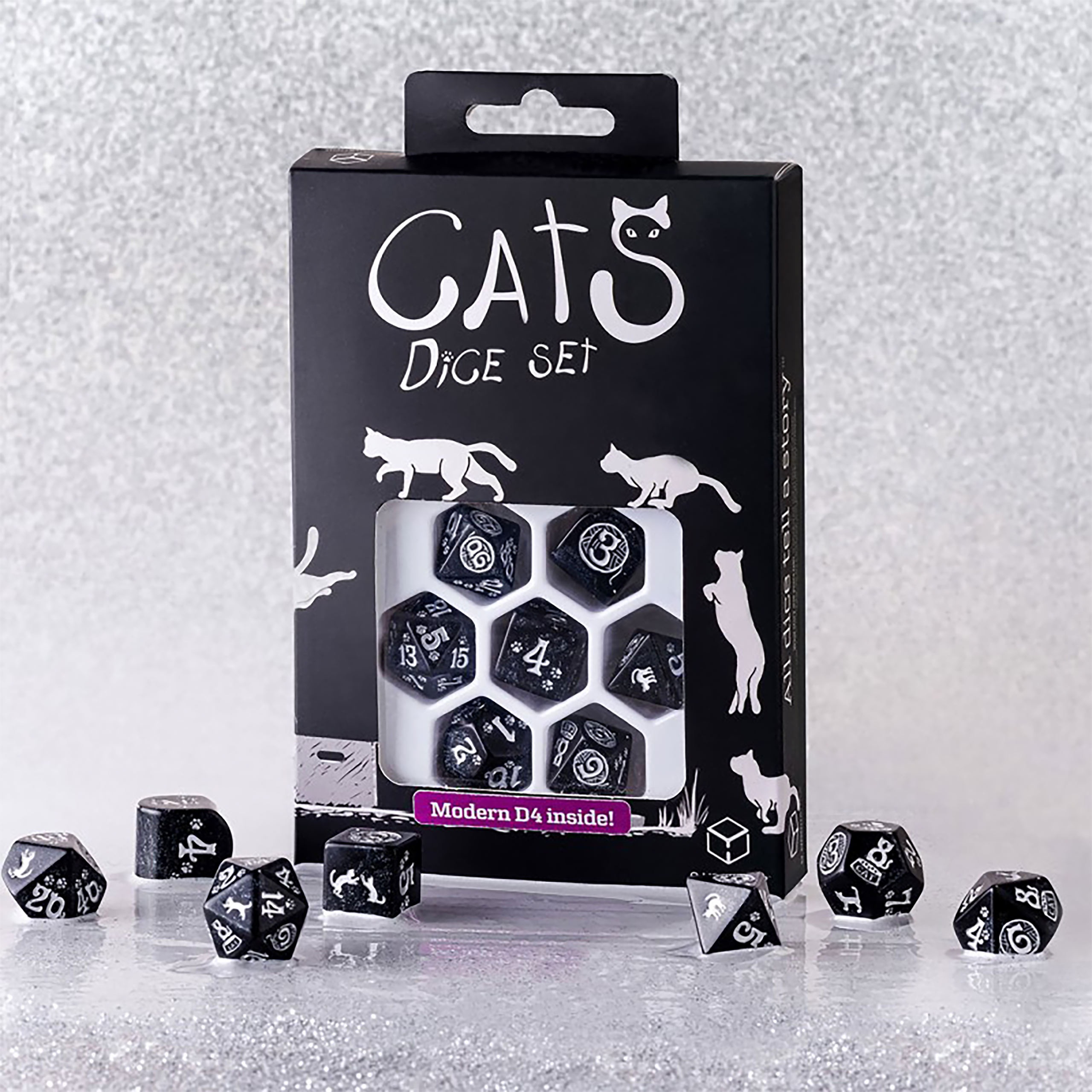 DADI 7 SET - BLACK MODERN CATS