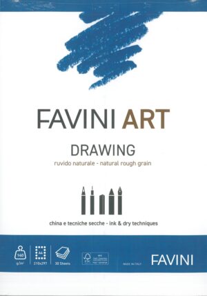 DRAWING LISCIO A4 140GRMQ 30FF CHINA E TECNICHE SECCHE