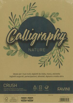 A4 OLIVA 250 GRMQ 50 PZ CALLIGRAPHY NATURE