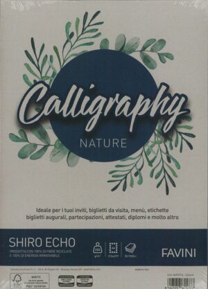 A4 CENERE 250 GRMQ 50 PZ CALLIGRAPHY NATURE