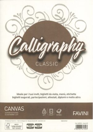 A4 RUVIDO 100 GRMQ AVORIO 50 PZ CALLIGRAPHY CLASSIC