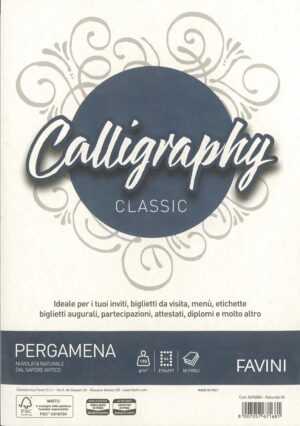 A4 PERGAMENA BIANCO190GRMQ  50 PZ CALLIGRAPHY CLASSIC