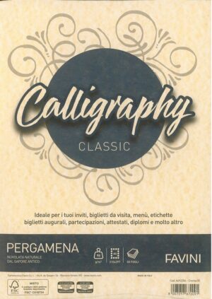 A4 PERGAMENA CREMA 90 GRMQ 50 PZ CALLIGRAPHY CLASSIC